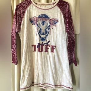 Cowgirl Tuff Co - Girl Tuff cow tee